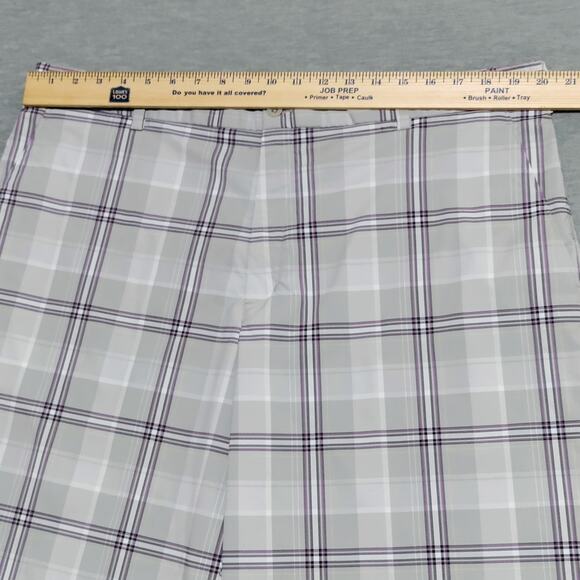 Nike Golf Dri-Fit Shorts Men's 40 x 12" Plaid Performance Stretch Lightweight - Picture 9 of 15